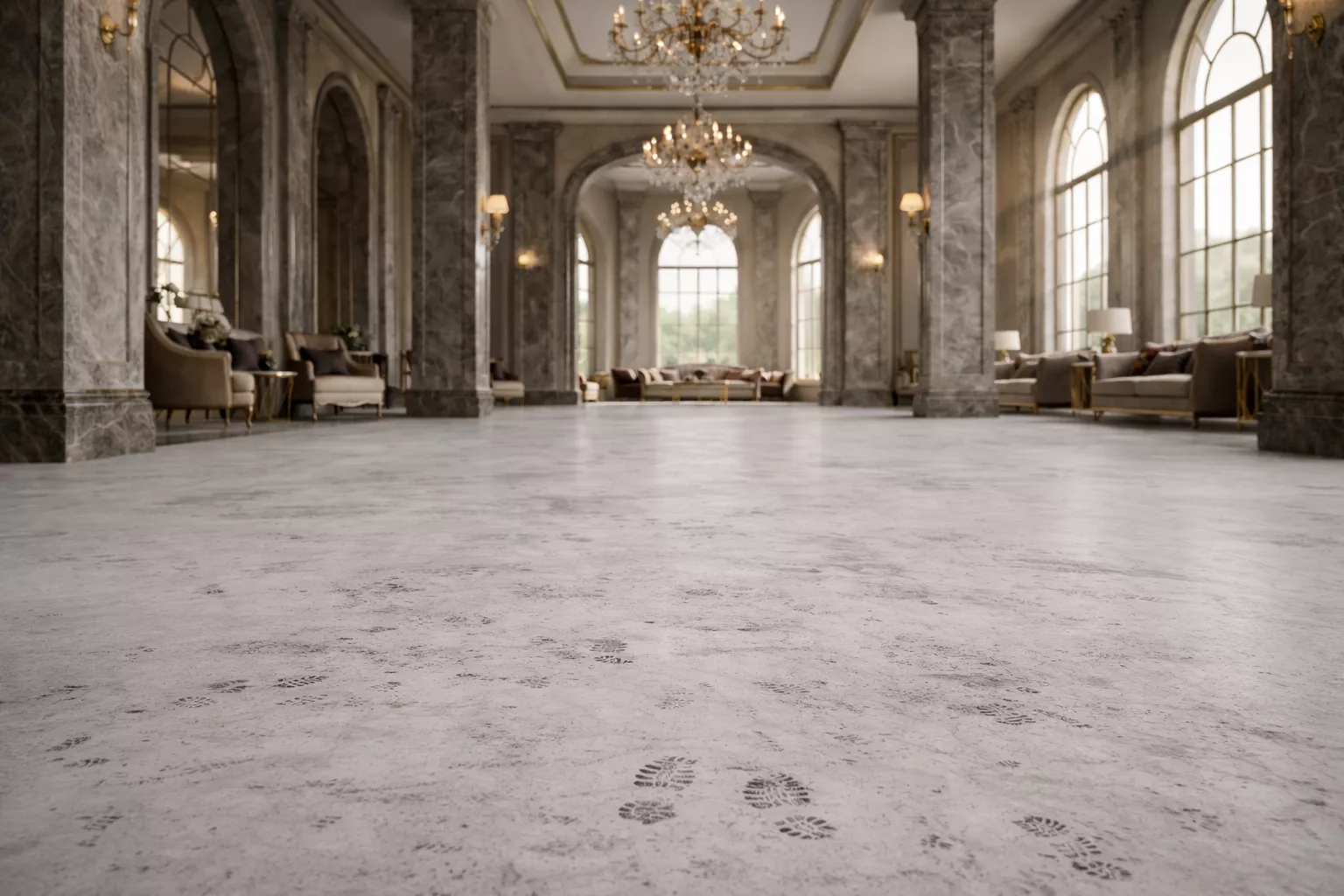 Before - Stained marble